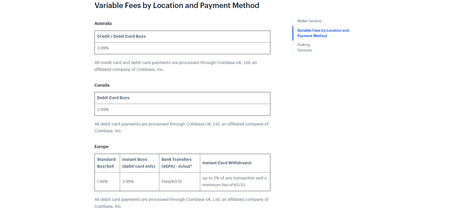 Coinbase Review payment processor costs
